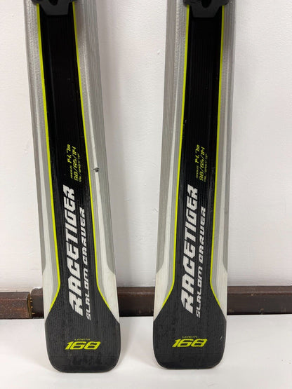 Völkl Racetiger Slalom Carver 168 cm Ski + Marker Motion 11 Bindings Winter Fun