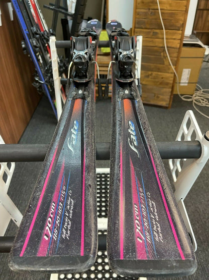 Nordica Fate 170 cm Ski + Nordica 12 Bindings Winter Snow Sport Outdoor Fun