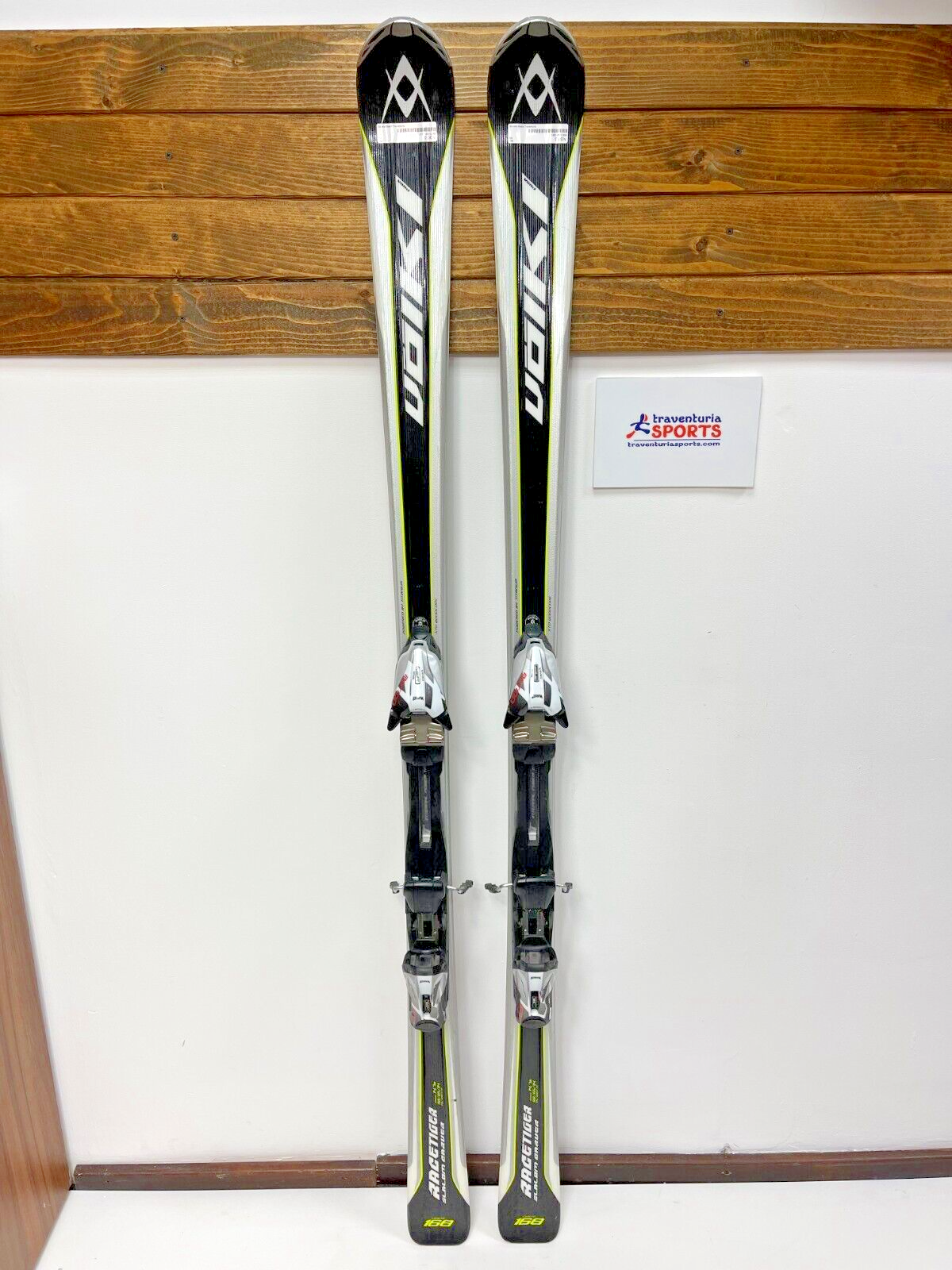 Völkl Racetiger Slalom Carver 168 cm Ski + Marker Motion 11 Bindings Winter Fun