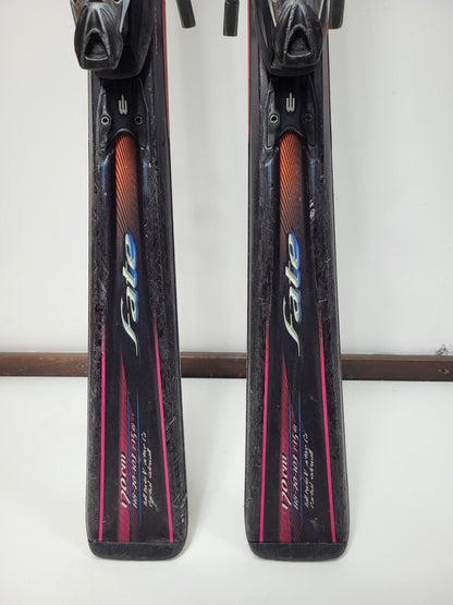 Nordica Fate 170 cm Ski + Nordica N Pro 12 Bindungen Winter Schneesport Outdoor
