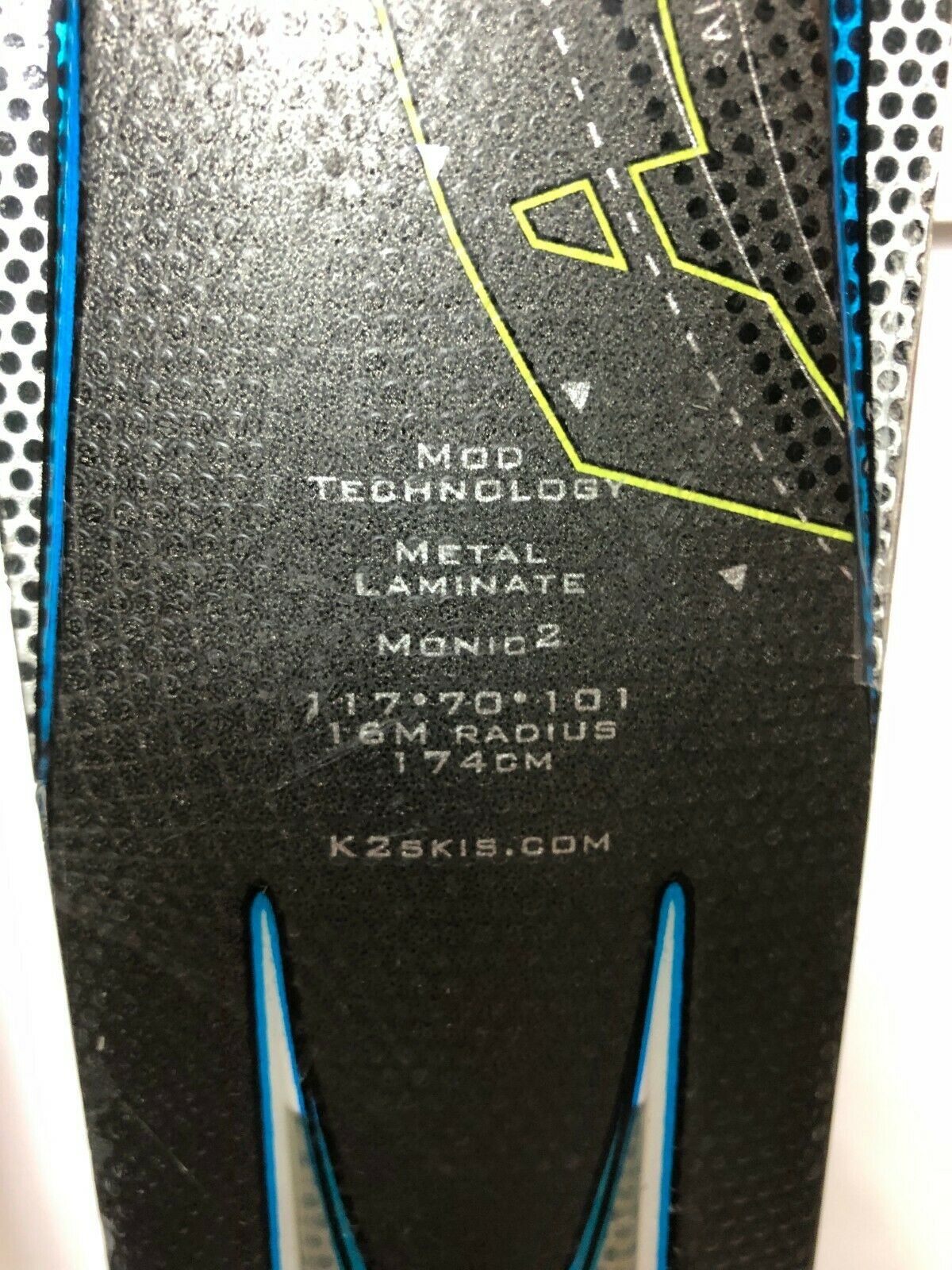 K2 Ricoche 174 cm Ski + Marker 12 Bindings Winter Sport Snow Outdoor Fun