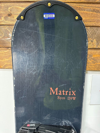 Matrix Syco 159W cm Snowboard + HEAD Rental L  Bindings Winter Snow Adventure