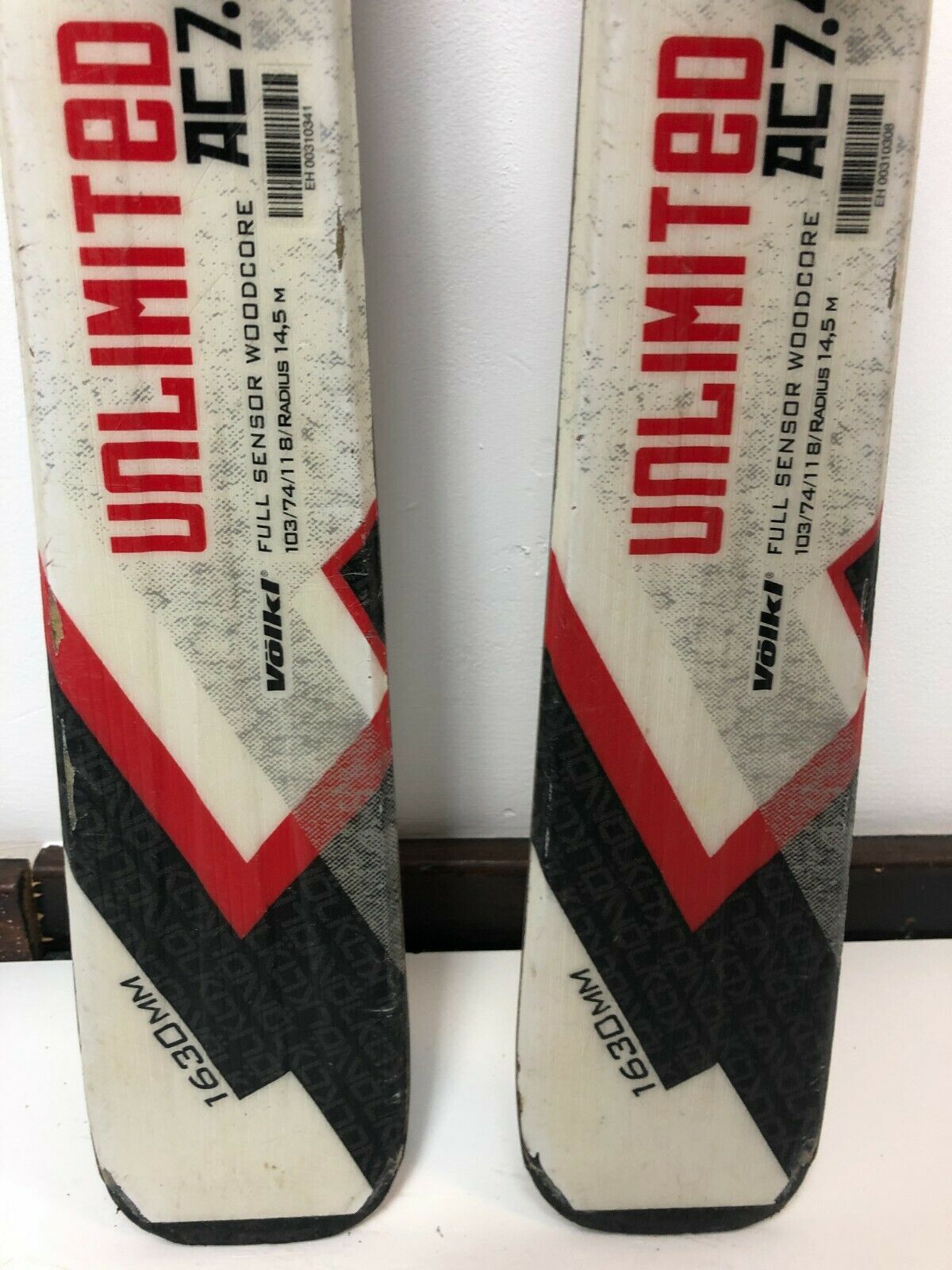 Ski Volkl Unlimited AC 7.4 163 cm + fixations Rossignol 7 Amusement Neige Hiver Sport