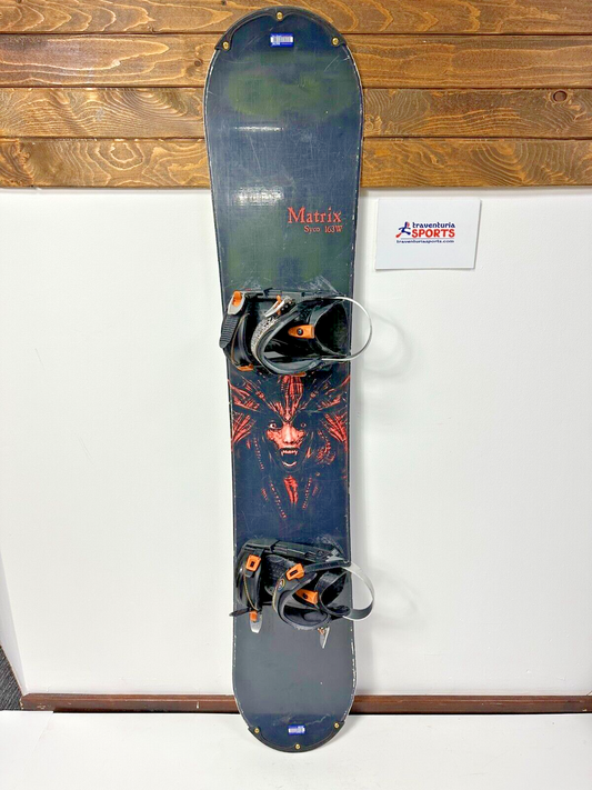Matrix Syco 163W cm Snowboard + HEAD Rental L  Bindings Winter Snow Adventure