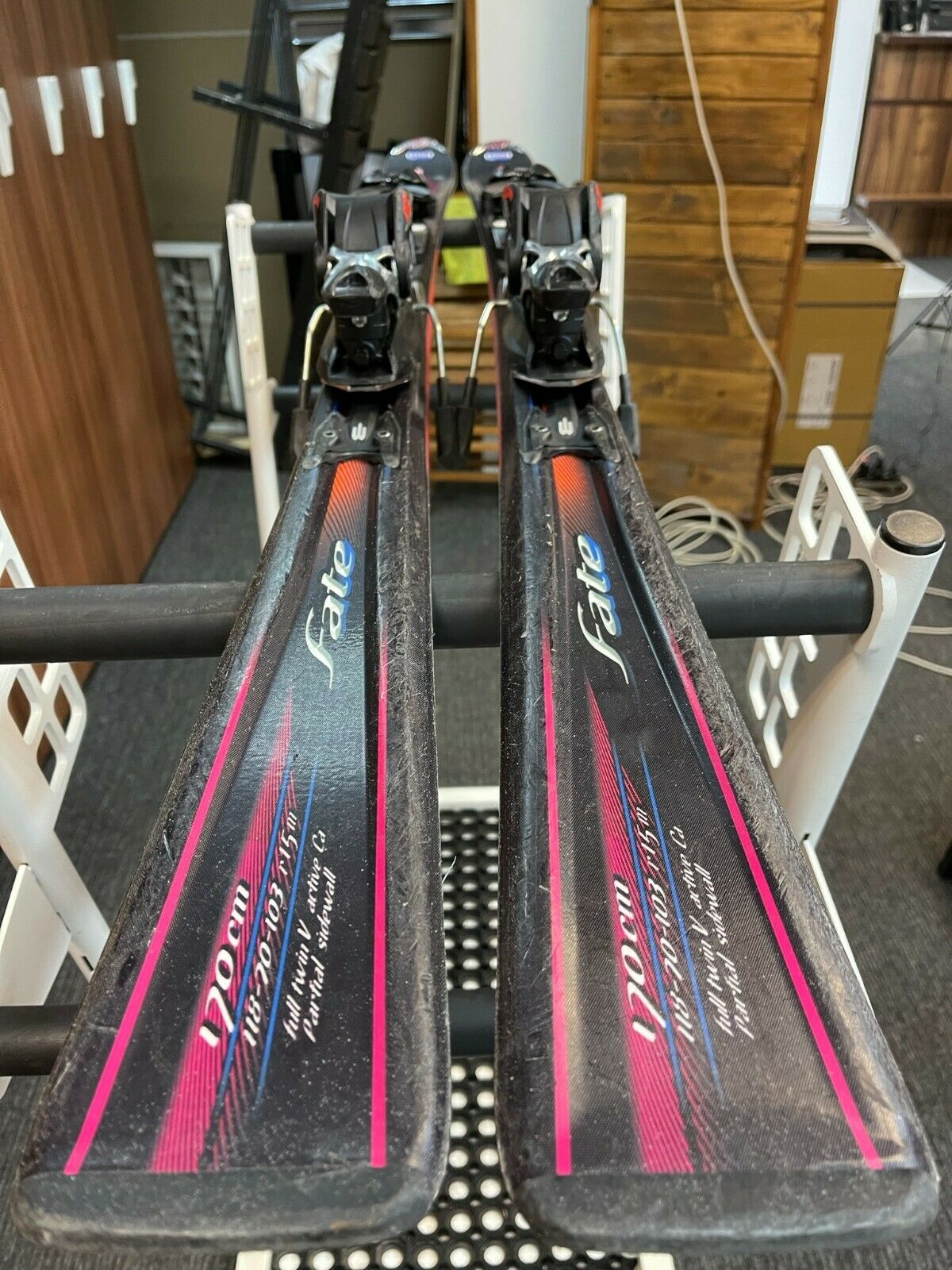 Nordica Fate 170 cm Ski + Nordica 12 Bindungen Winter Schneesport Outdoor Spaß