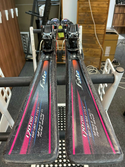 Nordica Fate 170 cm Ski + Nordica 12 Bindungen Winter Schneesport Outdoor Spaß
