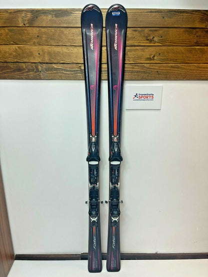 Nordica Fate 170 cm Ski + Nordica 12 Bindings Winter Snow Sport Outdoor Fun
