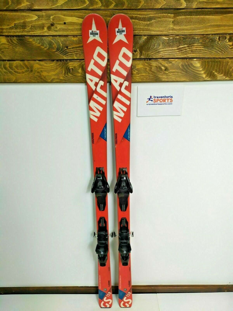 Atomic Redster GS 159 Ski + BRAND NEW Salomon 10 Bindings Snow FIS