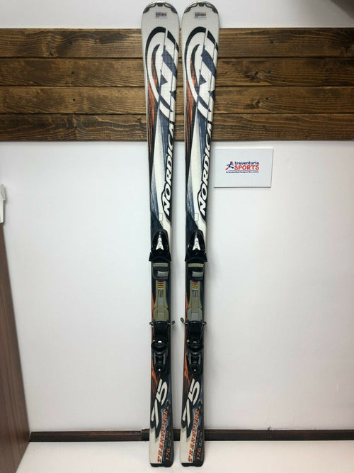 スキー NORDICA 160cm TRANSFIRE75SP NORDICA TRANSFIRE 75 SKIS SIZE 167 CM WITH MARKER BINDINGS