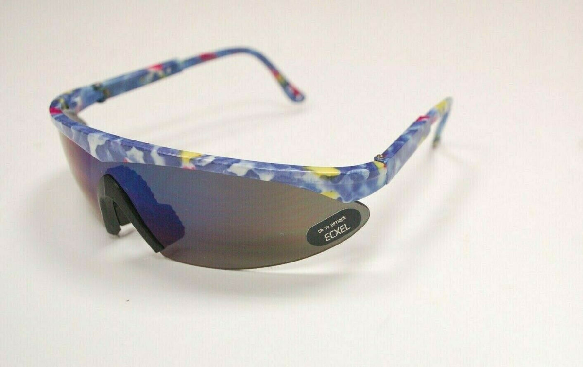 Lunettes de soleil de cyclisme originales ECXEL, NEUVES ! FABRIQUÉES EN ITALIE ! Protection UV 100 %