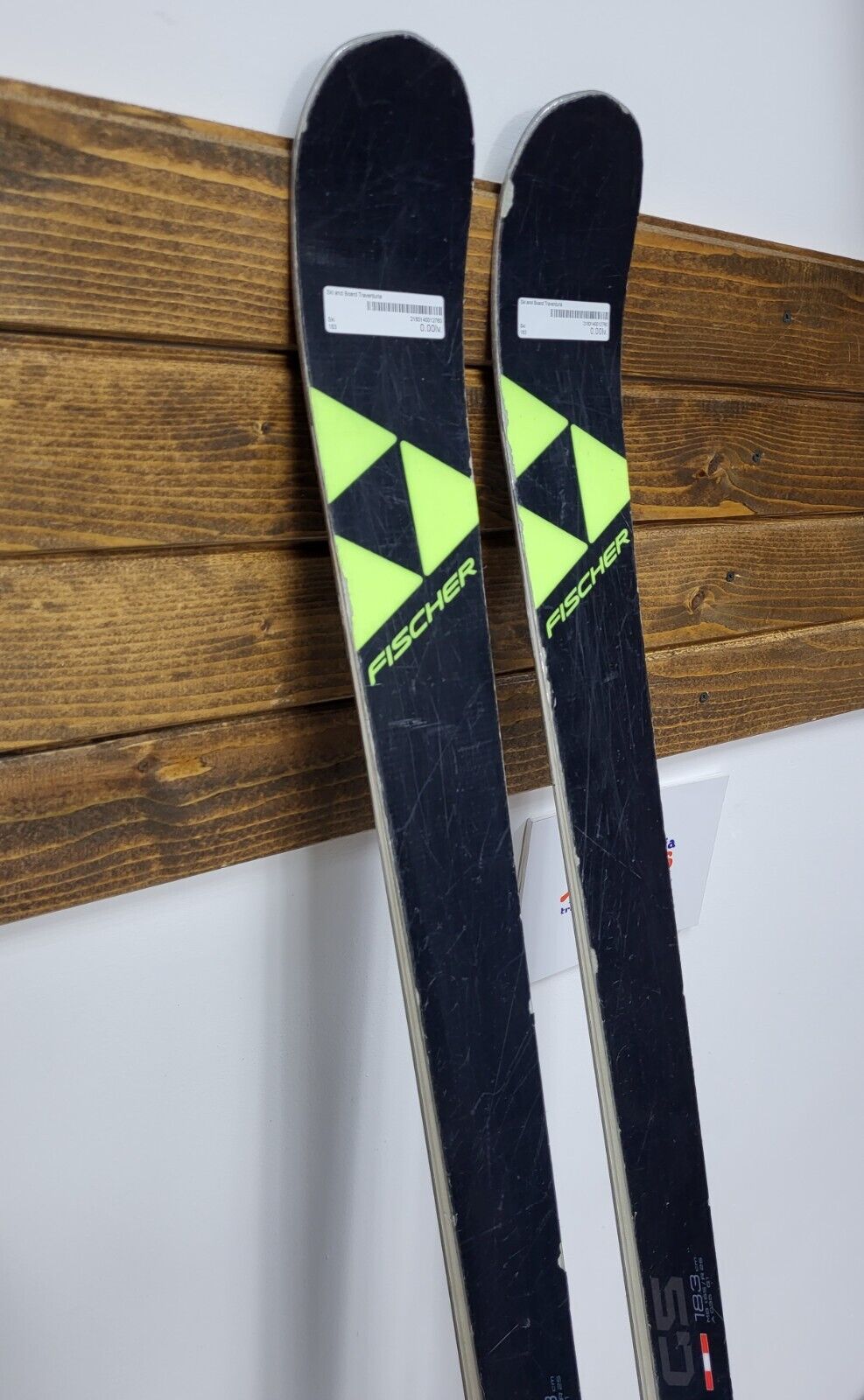 Fischer RC4 GS 183 cm Ski + Brand New Tyrolia10 Bindings Winter Sports Fun