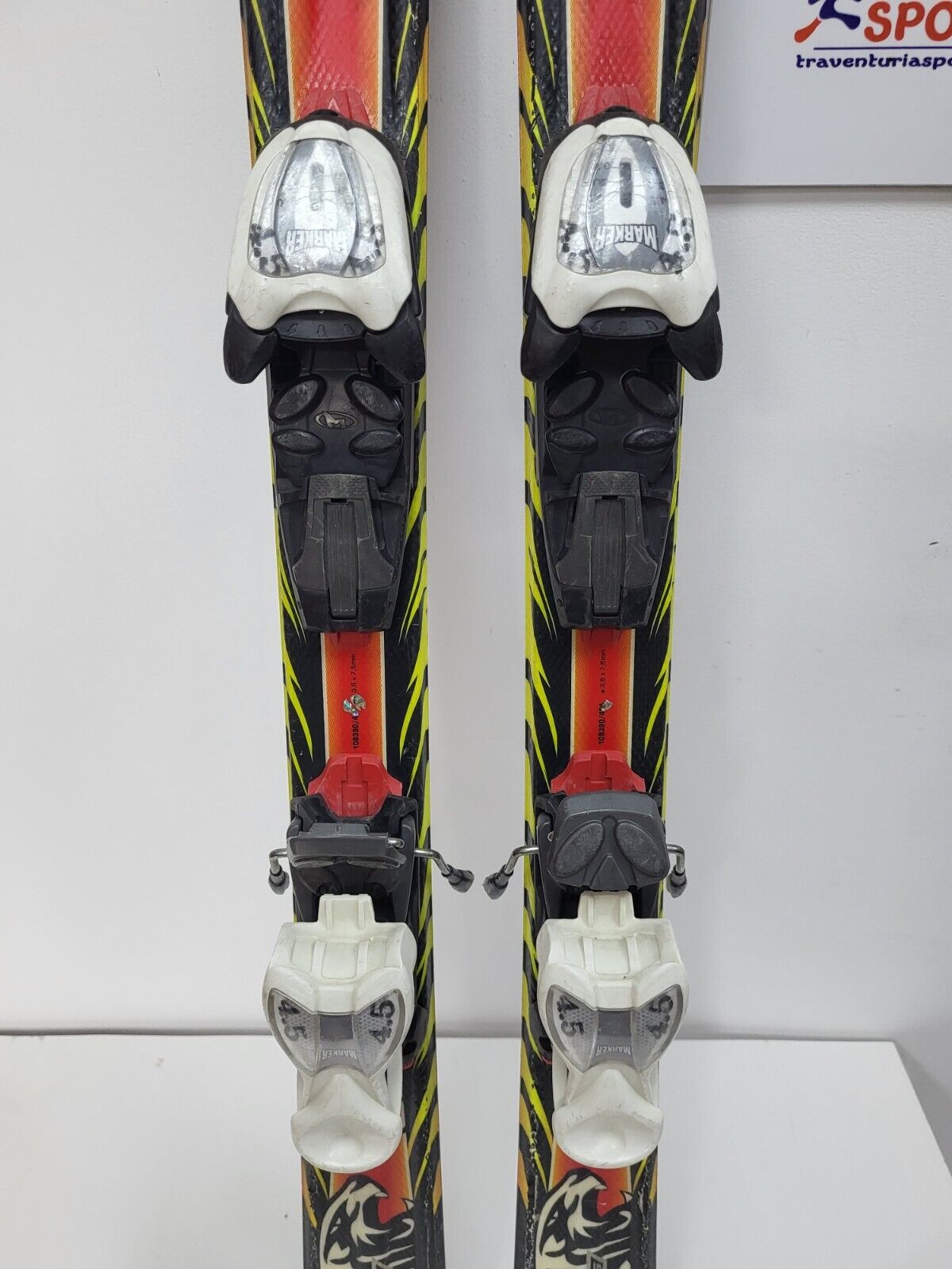 Ski Völkl Racetiger GS JR 120 cm + fixations Marker 4.5 Sports d’hiver Neige Plaisir