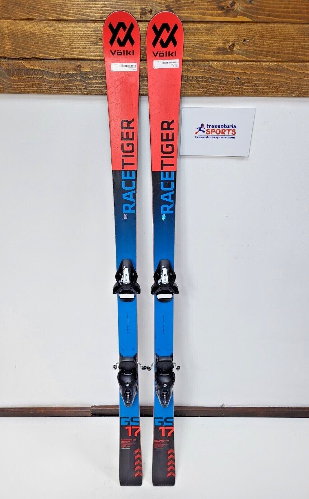 Völkl Racetiger GS WC 156 cm Ski + BRAND NEW Tyrolia SX 10 Bindings BSL FIS