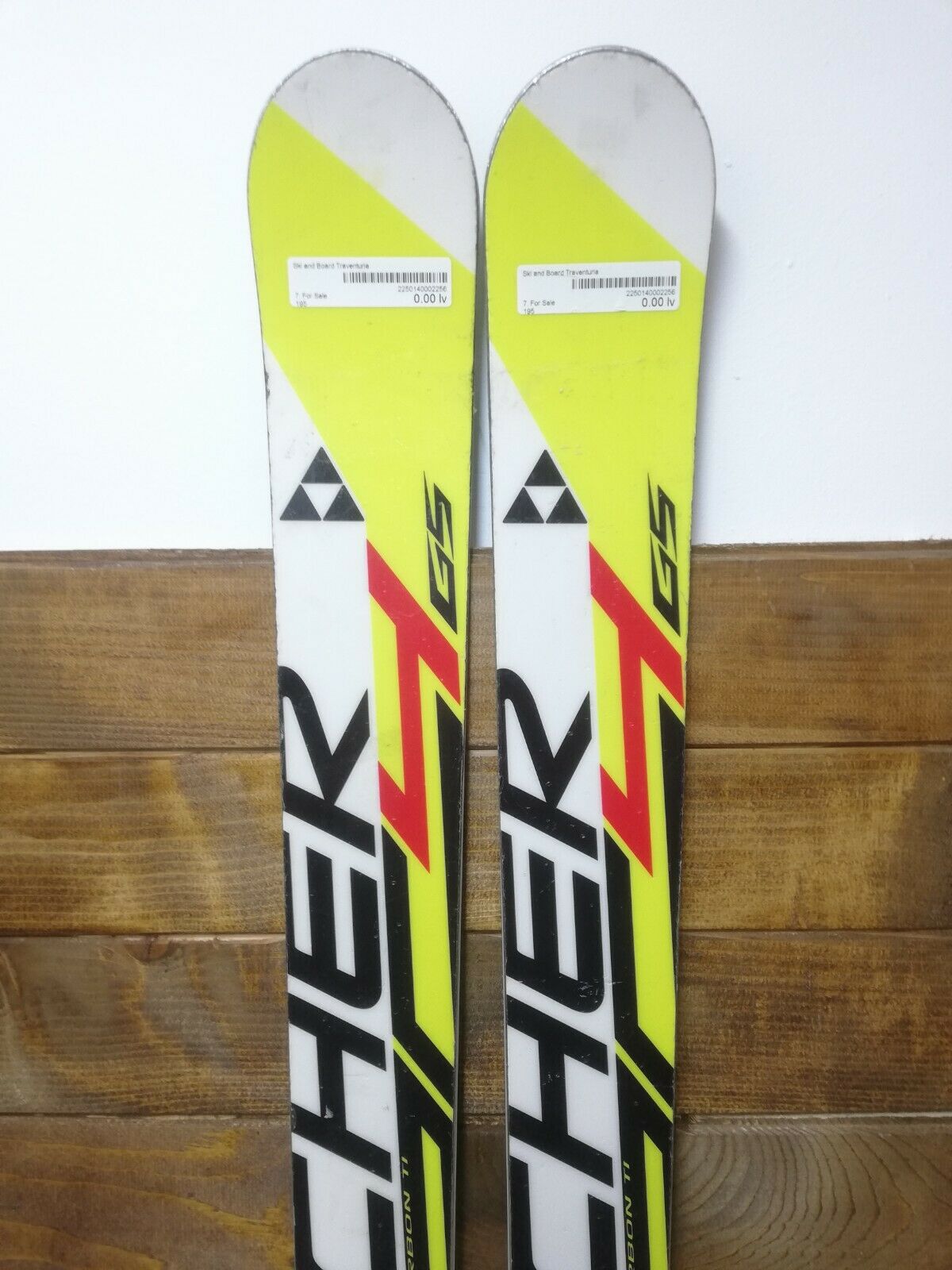 Fischer RC4 WC GS 195 cm Ski CBS Winter Downhill Adventure Speed ​​ohne Bindungen