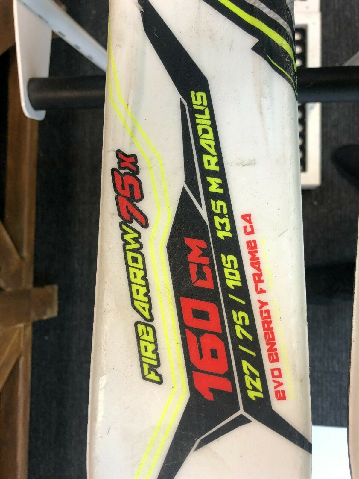 Nordica FireArrow 75 x 160 cm Ski Winterspaß Schnee Outdoor Sport Abenteuer CBS