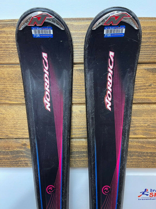 Nordica Fate 170 cm Ski + Nordica 12 Bindings Winter Snow Sport Outdoor Fun