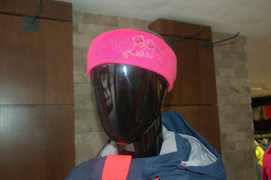 SPLUGA TRICOT Mädchen-Stirnband, einzigartig, warm, Winter, Skisport, Vintage, hergestellt in Italien