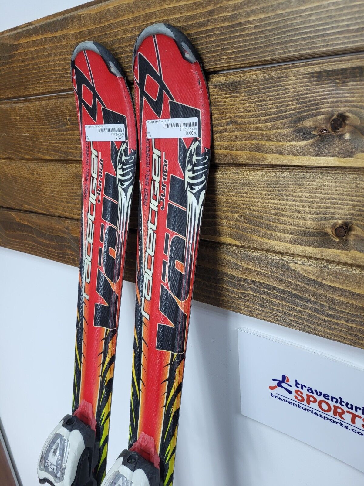 Ski Völkl Racetiger GS JR 120 cm + fixations Marker 4.5 Sports d’hiver Neige Plaisir