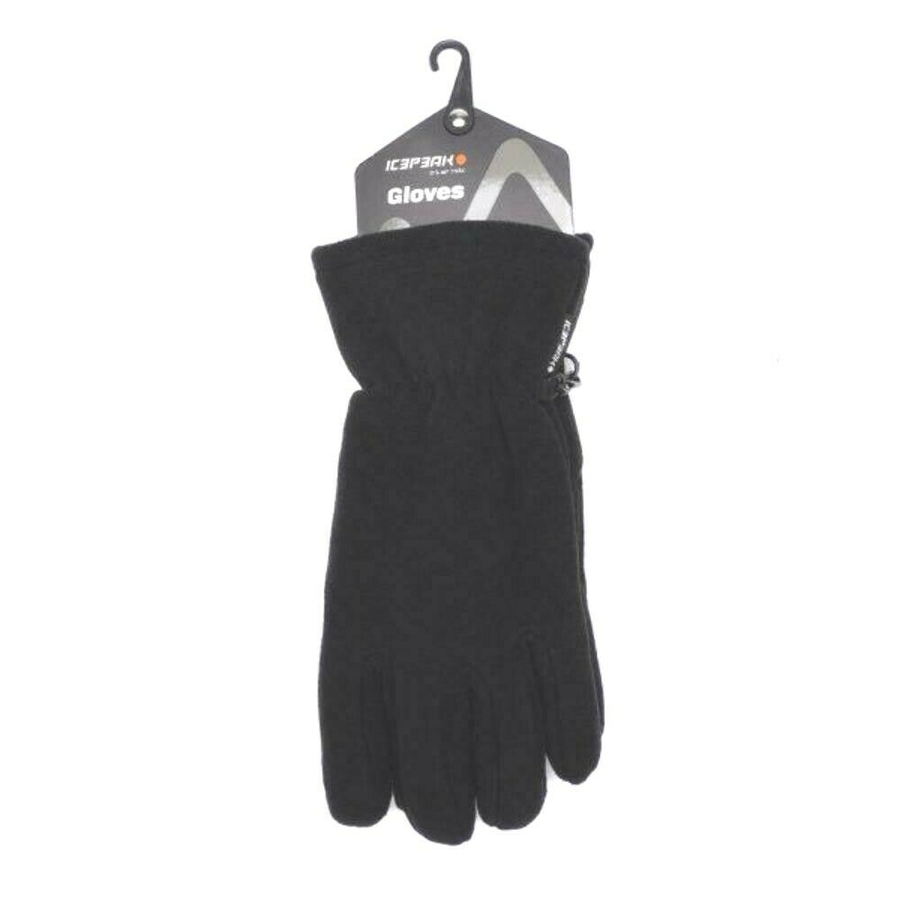 Icepeak Sylvester Black Warm Fleece Ski Snowboard Winter Sports Gloves