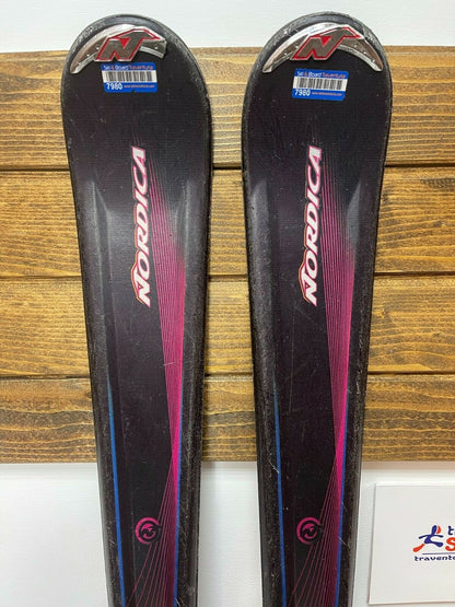 Nordica Fate 170 cm Ski + Nordica 12 Bindings Winter Snow Sport Outdoor Fun