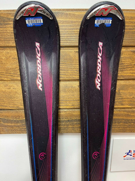 Nordica Fate 170 cm Ski + Nordica 12 Bindings Winter Snow Sport Outdoor Fun