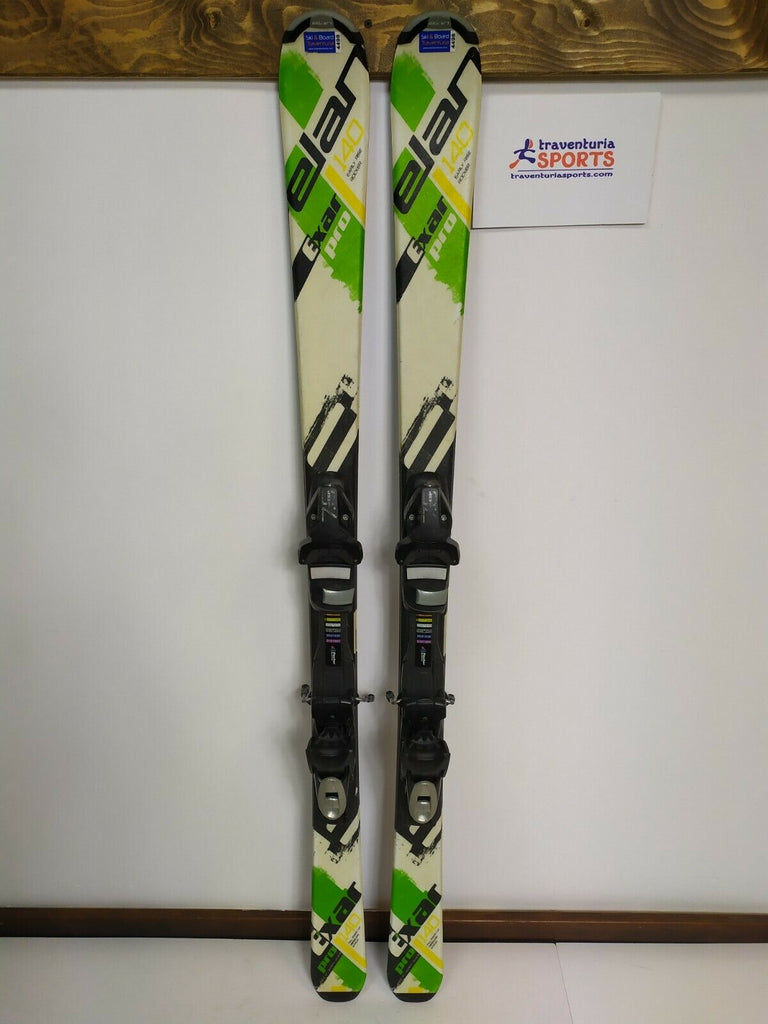 2017 Elan Exar Pro 140 cm Ski + Elan SP 7.5 Bindings Sport Snow Winter Fun