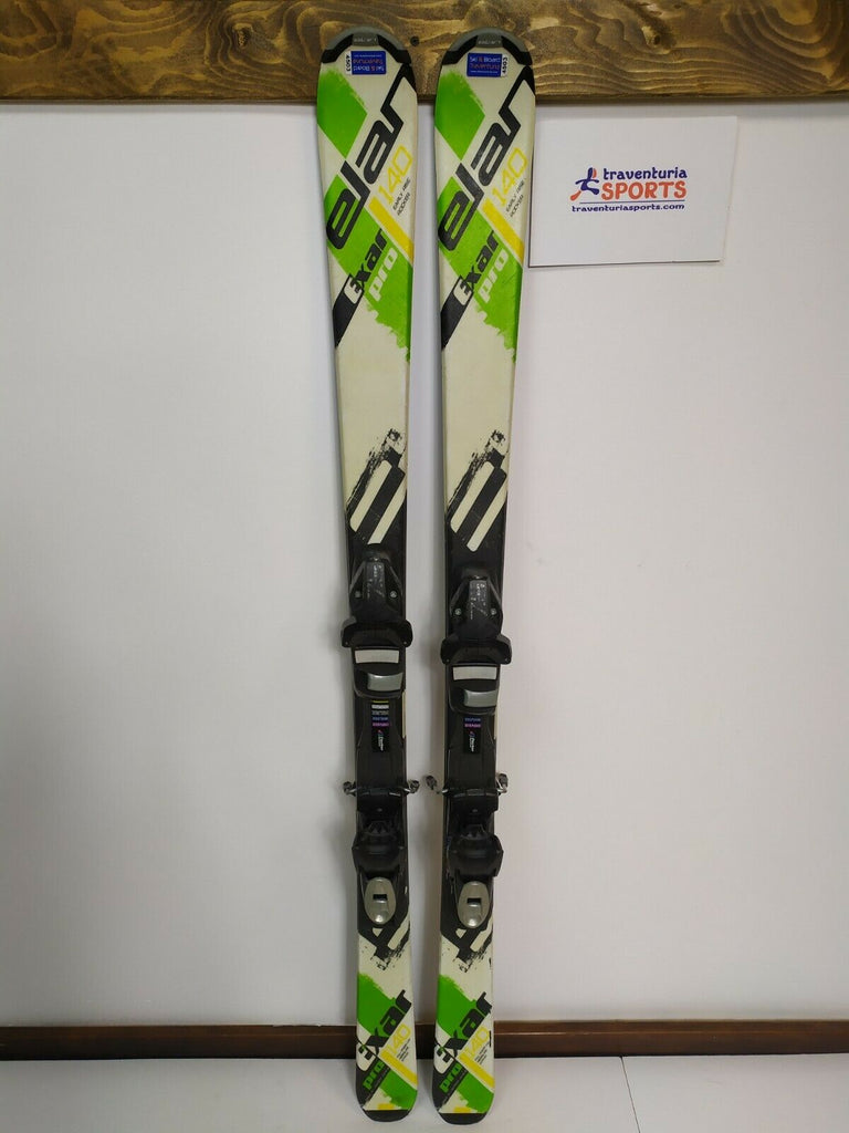 2017 Elan Exar Pro 140 cm Ski + Elan SP 7.5 Bindings Sport Snow Winter Fun