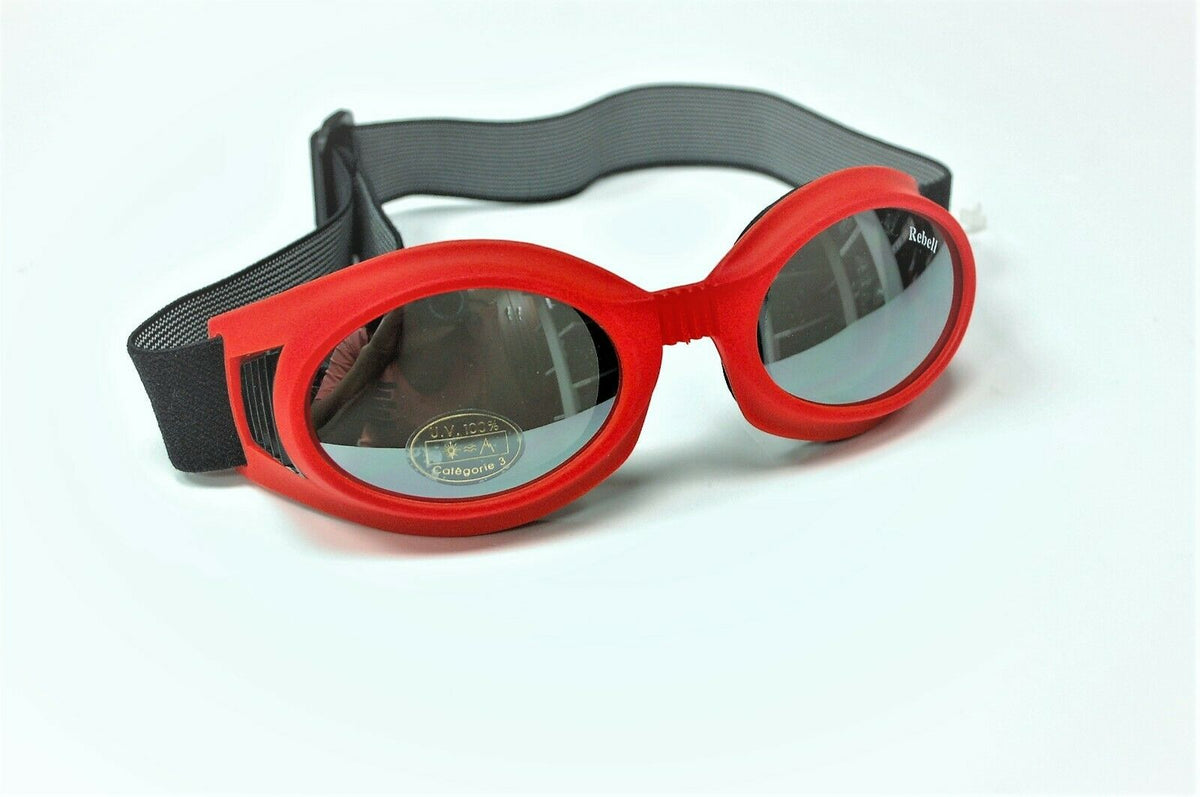 Lunettes de soleil style aviateur pour moto Rebell, NEUVES ! FABRIQUÉES EN ITALIE ! UV 100 %