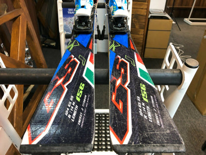 Nordica Dobermann GS J 156 cm Skis + Marker 10 Bindings Winter Fun Snow Sport