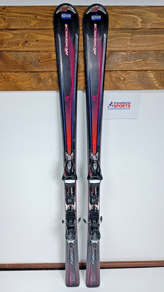 Nordica Fate 170 cm Ski + Nordica N Pro 12 Bindings Winter Snow Sport Outdoor