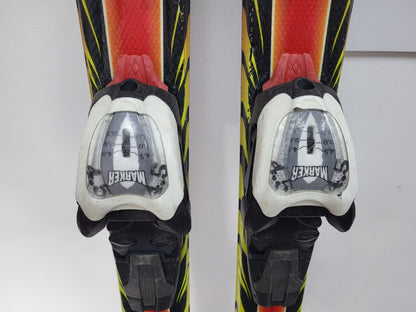 Ski Völkl Racetiger GS JR 120 cm + fixations Marker 4.5 Sports d’hiver Neige Plaisir