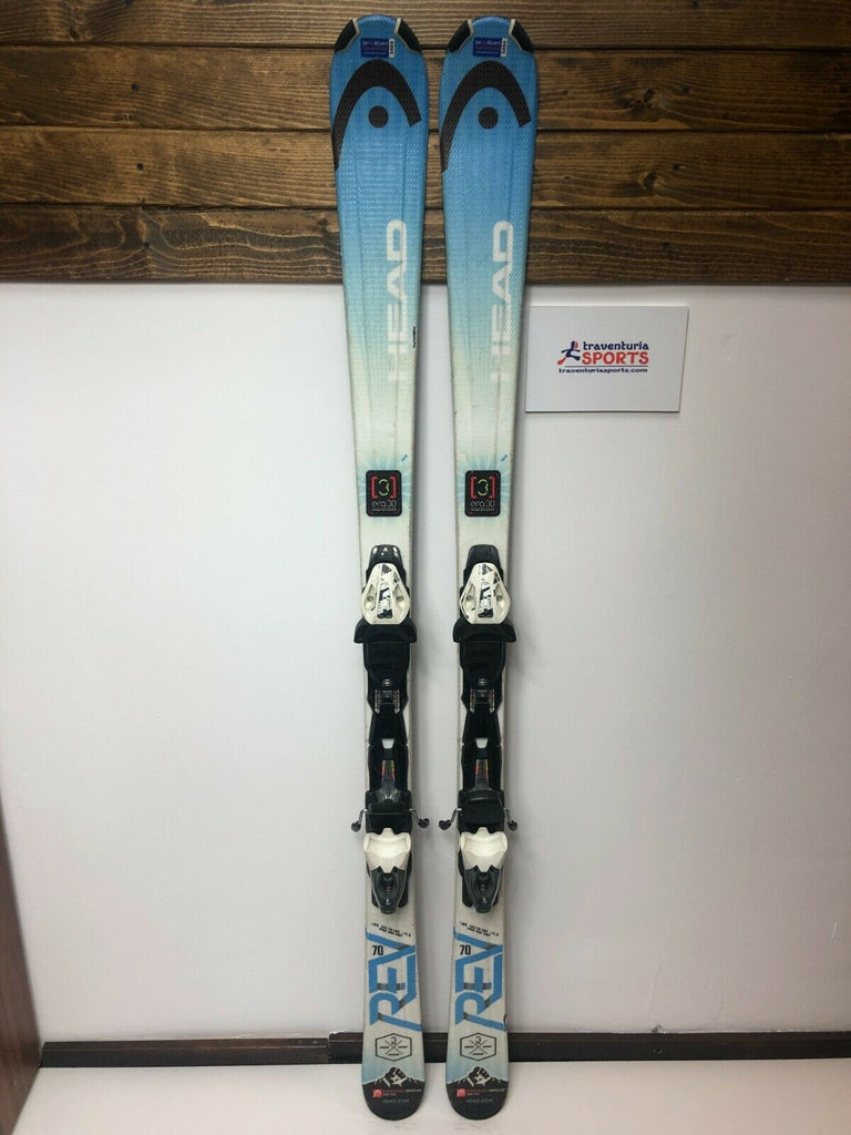 HEAD REV 70 163 cm Ski + Fischer 10 Bindings Winter Sport Snow Fun Outdoor