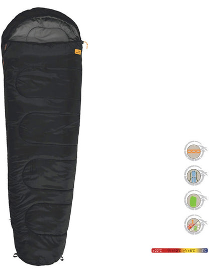 Easy Camp Travel Sleeping Bag Black