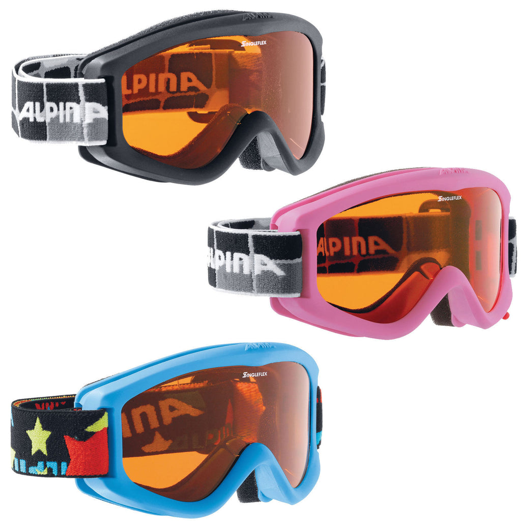 youth ski goggles Alpina Carvy 2.0 Kids Ski Goggles Winter Snow Sport Ski Snowboard UV Protection Anti Fog Grey / One size