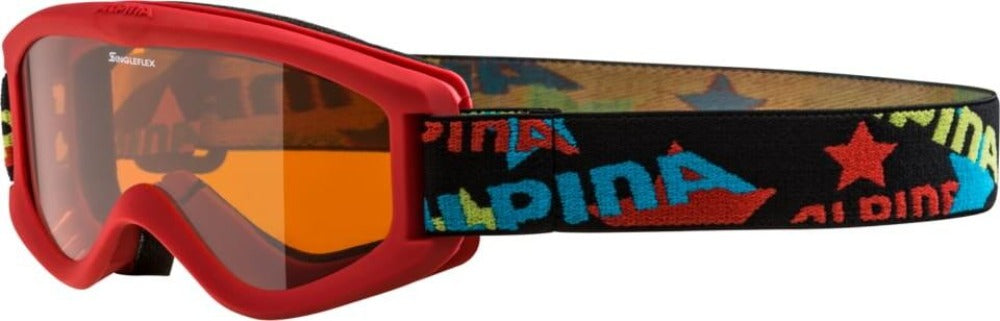 Alpina Carvy 2.0 Kids Ski Goggles Red