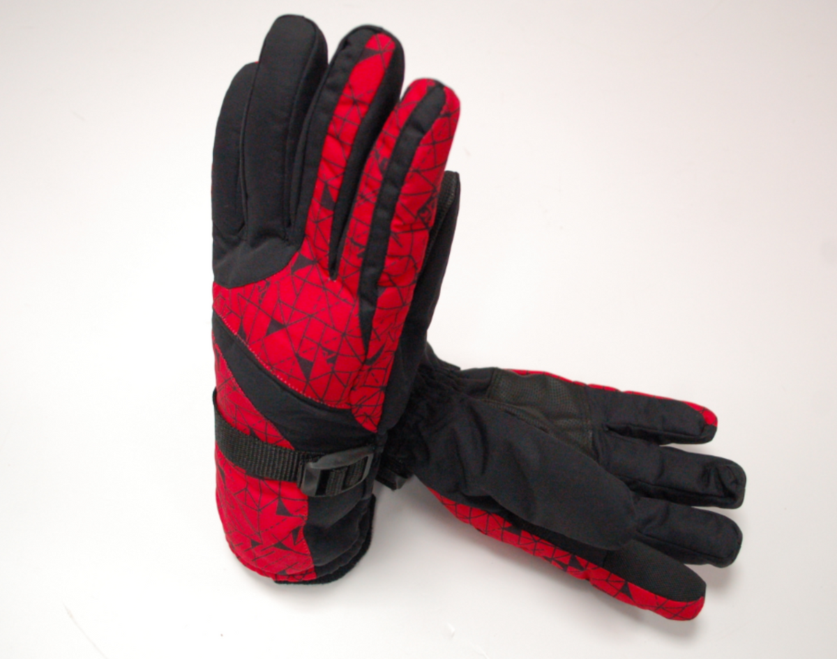 Beiei ski gloves red