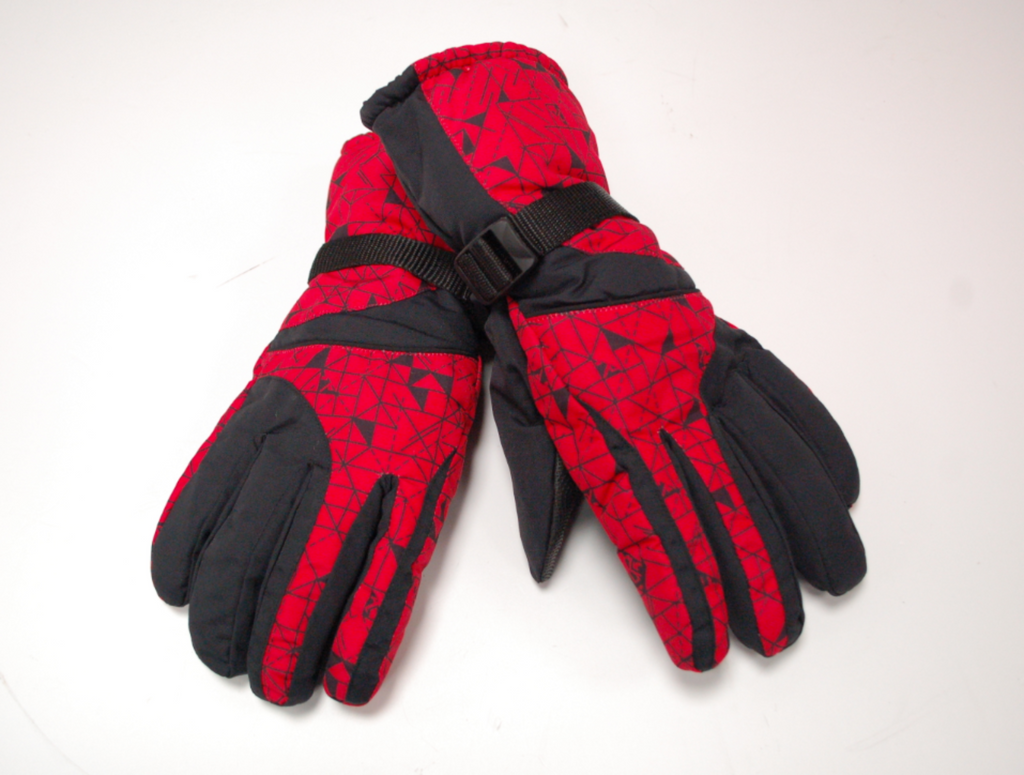 Red ski gloves mens on sale