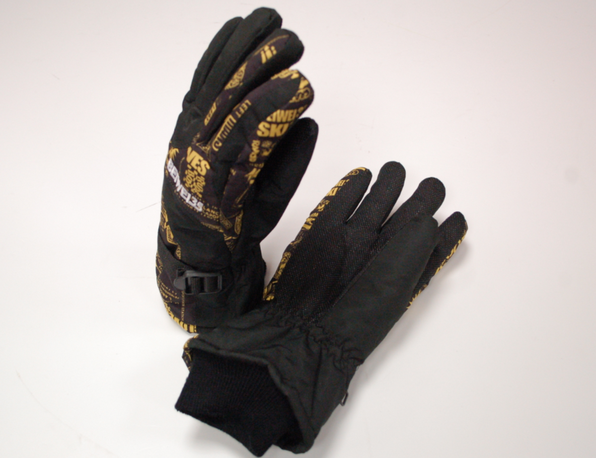 Beiei ski gloves yellow