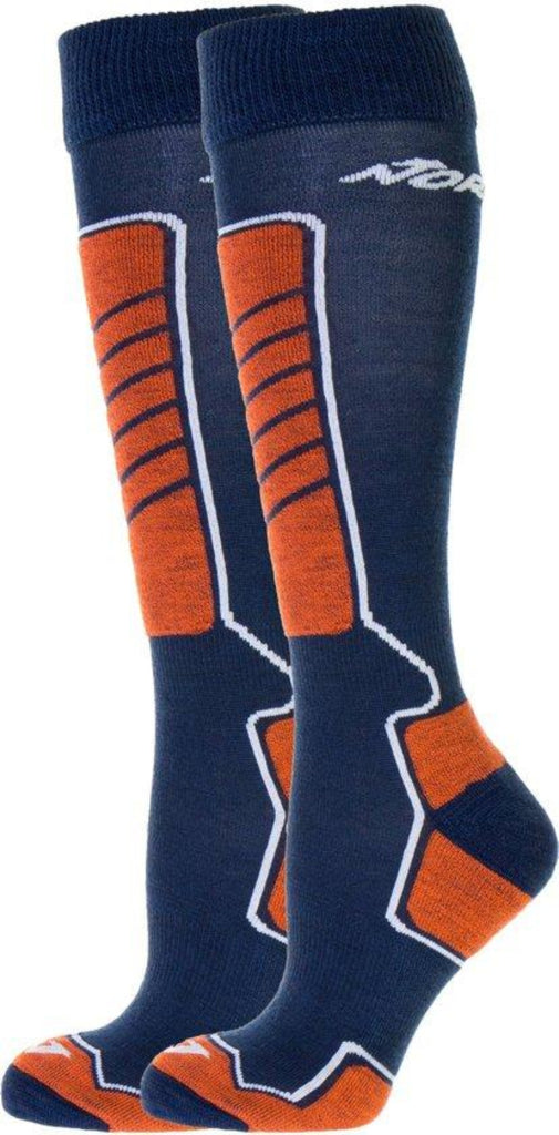 k2 all around ski socks Nordica All Mountain 2 PP Ski Socks Snow Sport Hiking Winter Flexible Durability Race Knee High Orange / 39-42