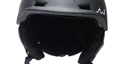 Stuf Ski Snowboard Helmet Adjustable Warm Soft Black Front