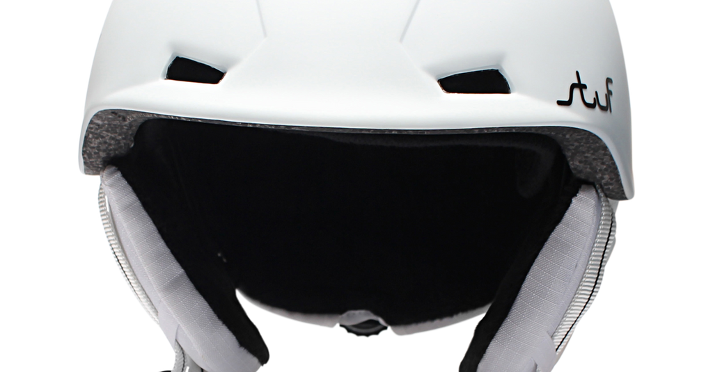 Stuf Helmet Entry Ski Snowboard Winter Protectable Stable Comfortable Practical 52-54 cm / White