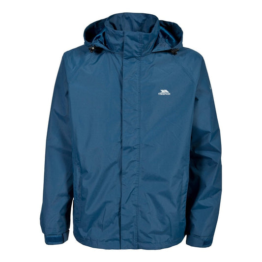 Trespass Nabro Herrenjacke in Marineblau, praktisch, bequem, wasserdicht und winddicht – ideal für Outdoor-Sportarten.